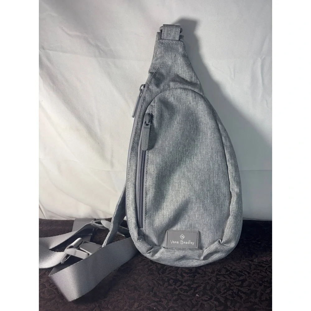 Vera Bradley Reactive Mini Sling Backpack Heathered Gray Crossbody Bag